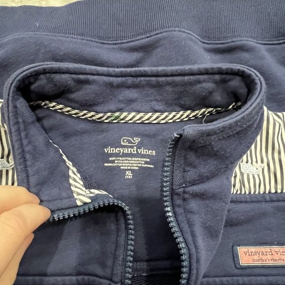 Girls Vineyard Vines Shep Shirt Sweater‎ Pullover Blue Solid Size XLarge 16 - Picture 5 of 5